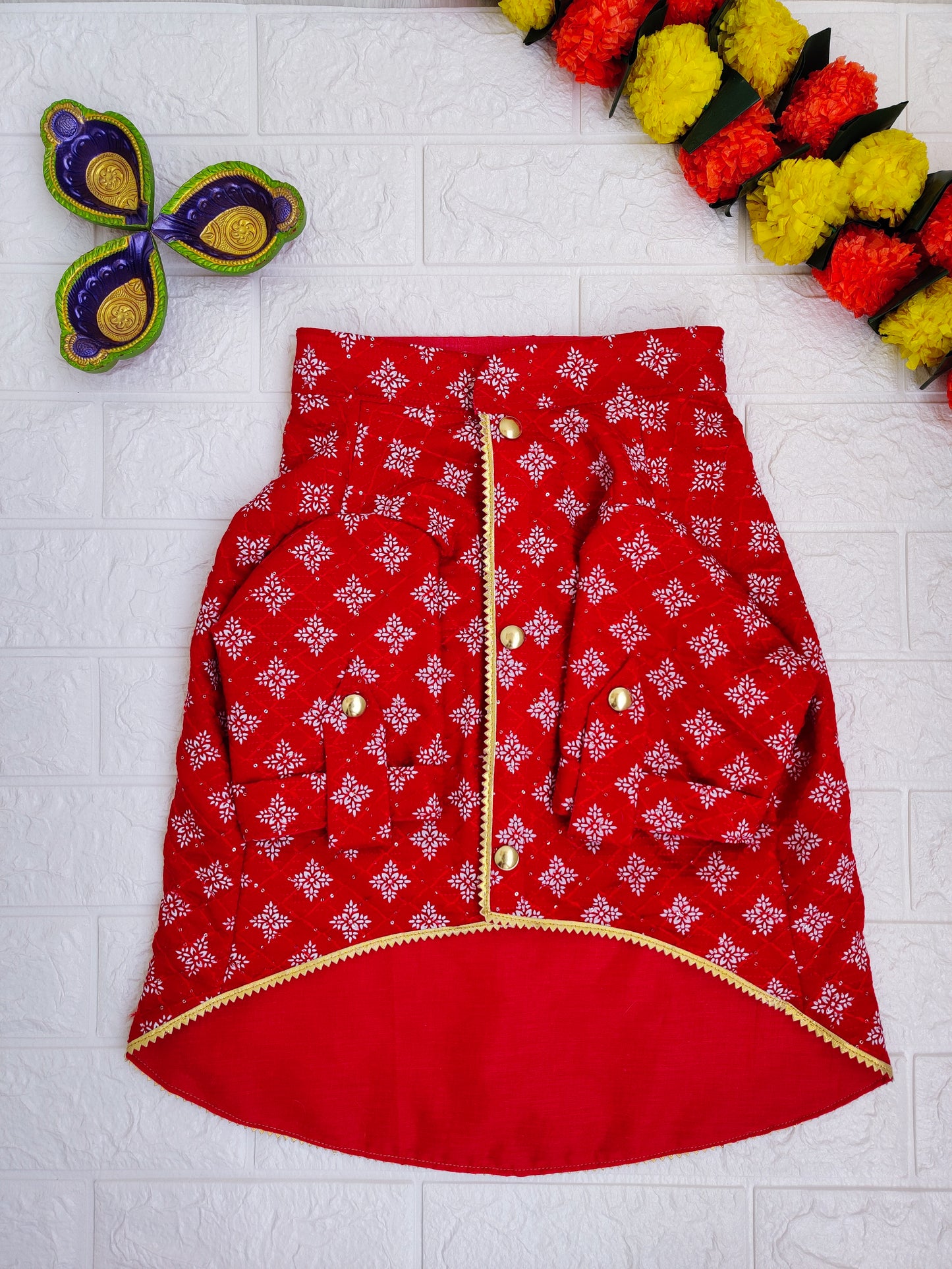 Crimson Elegance Kurta