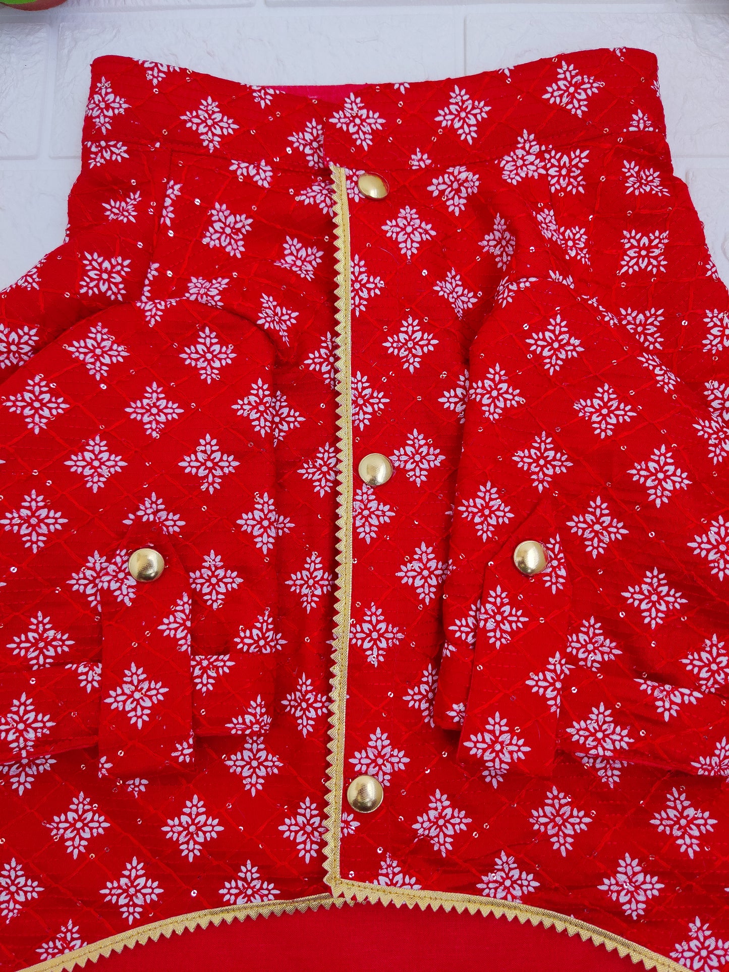 Crimson Elegance Kurta