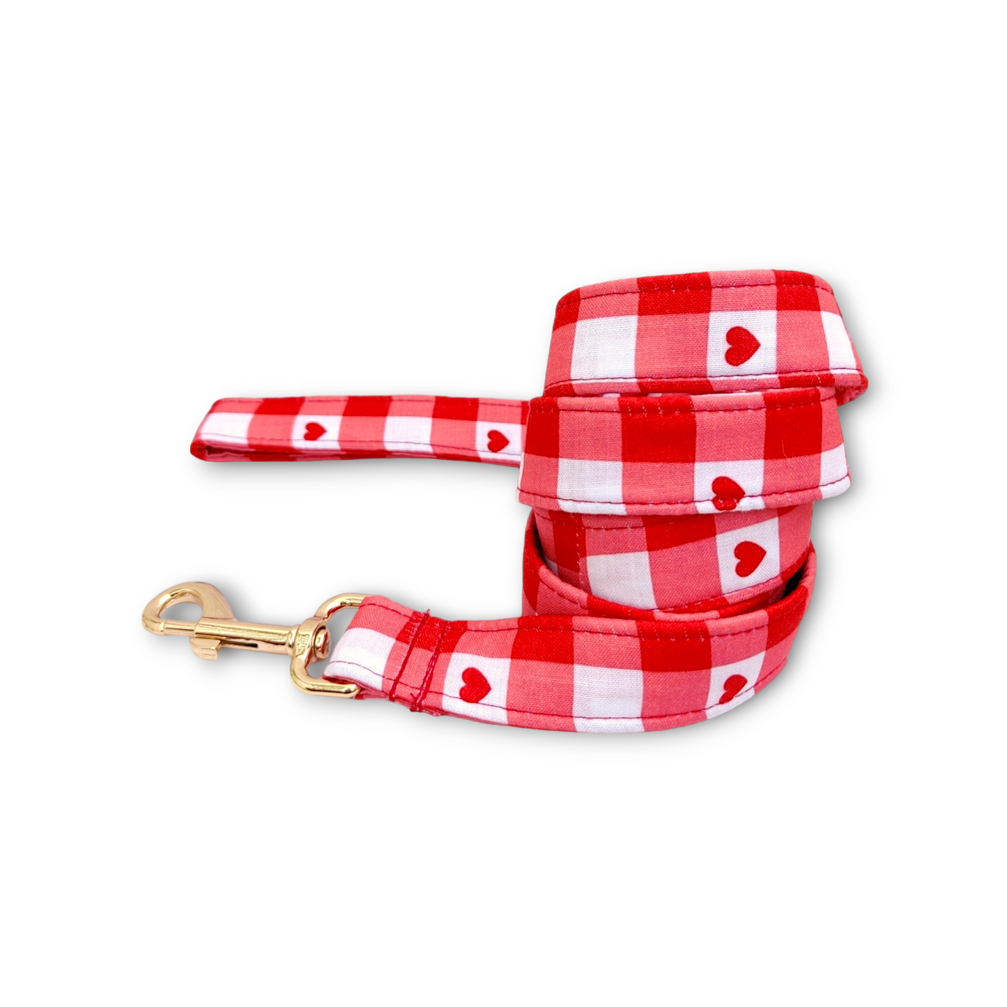 Heartfelt Gingham Leash