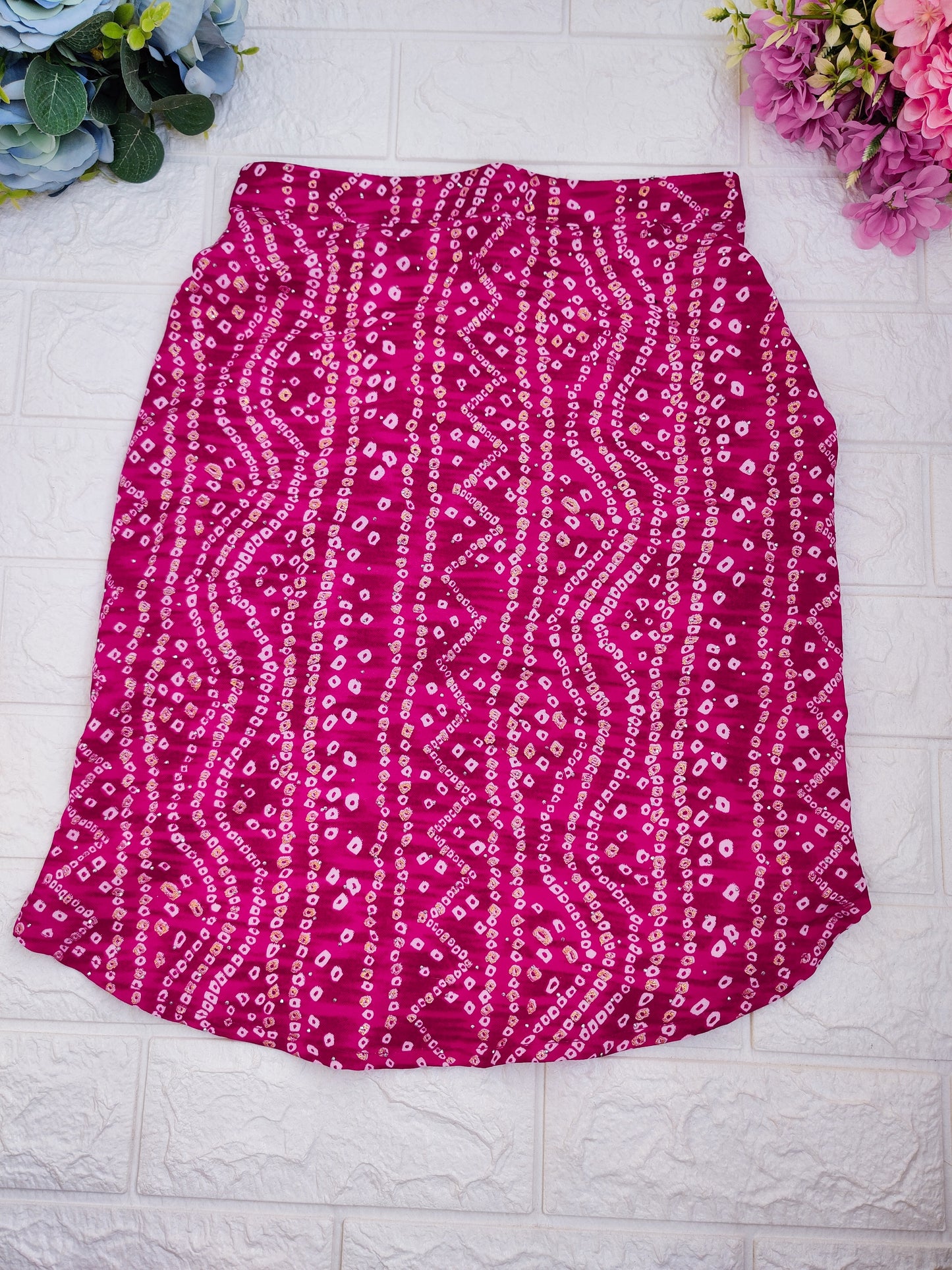 Pink Bandhani Kurta