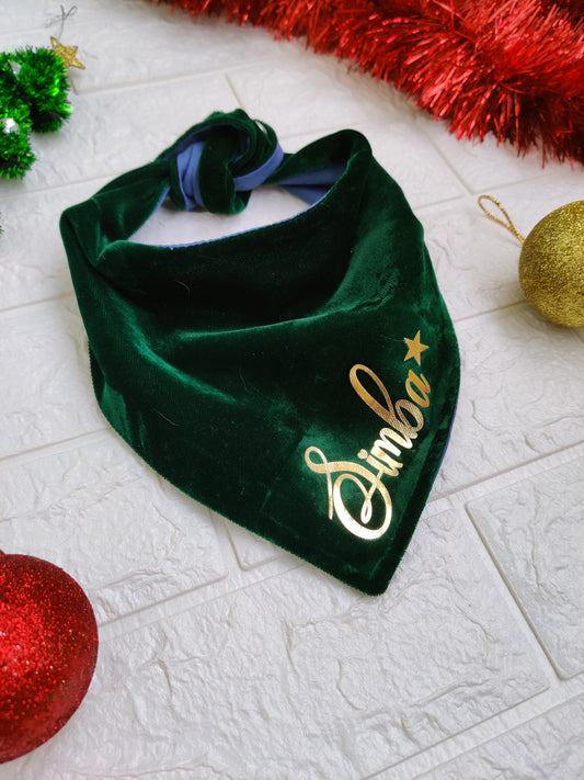 Green Velvet Bandana