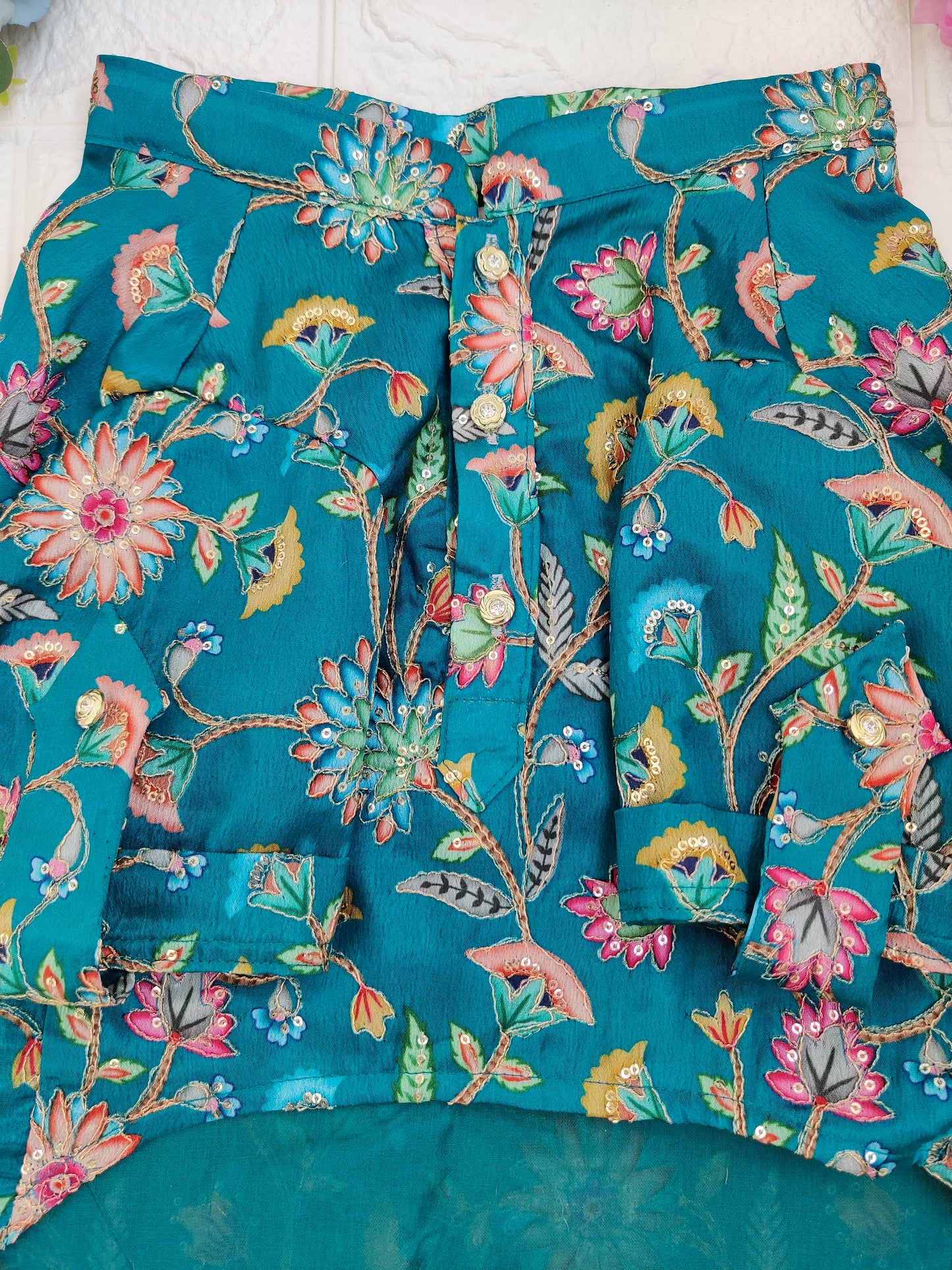 Teal - a - Bahar Kurta