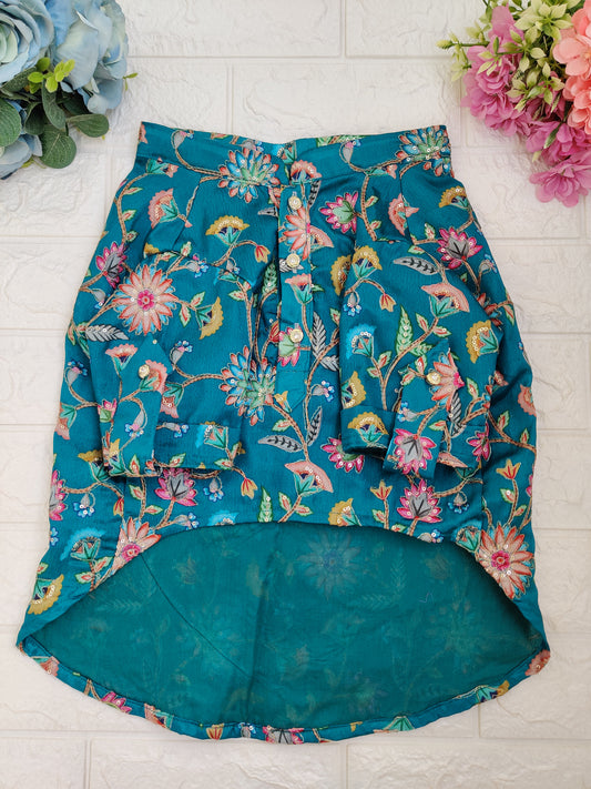 Teal - a - Bahar Kurta