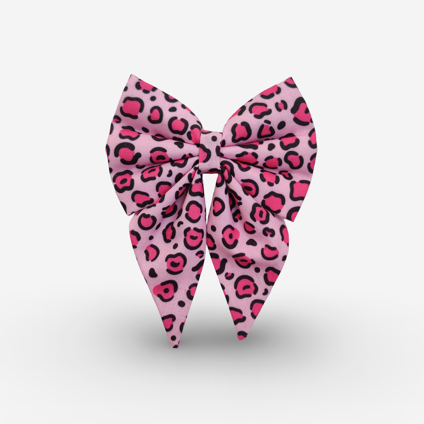 Pink Leopard Bowtie