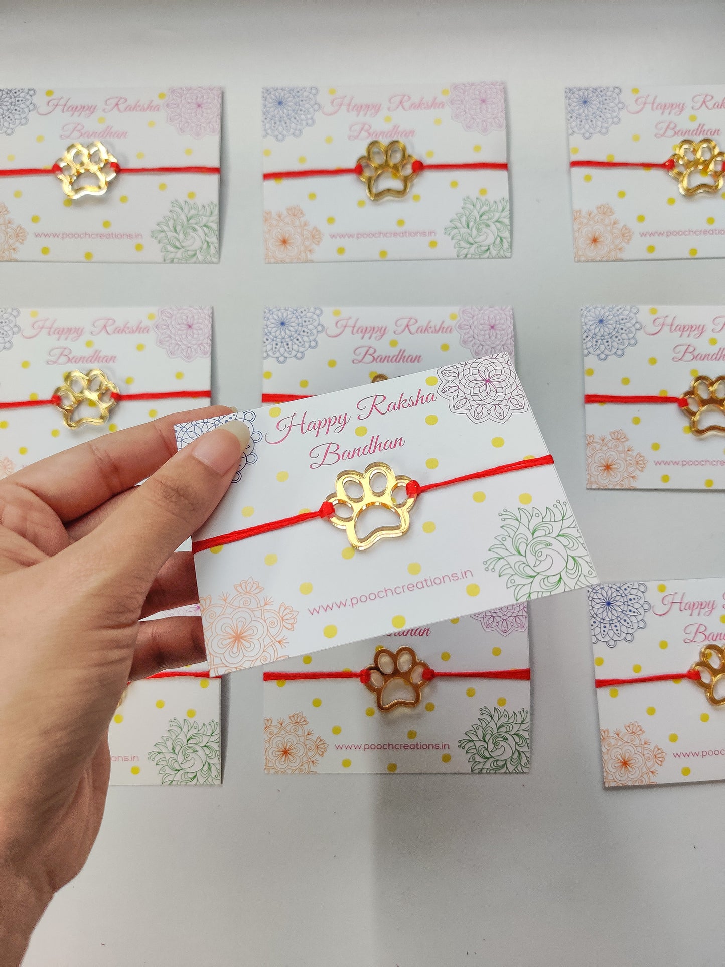Golden Paw Rakhi