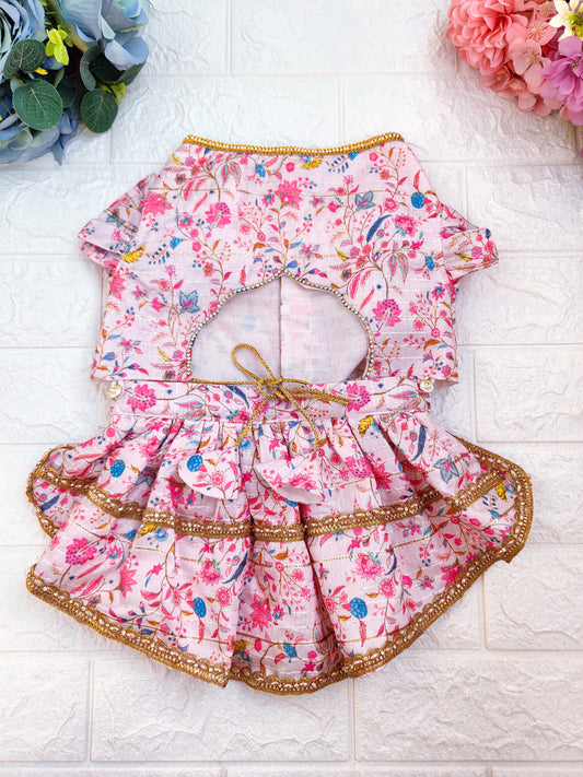 Blush Floral Lehenga