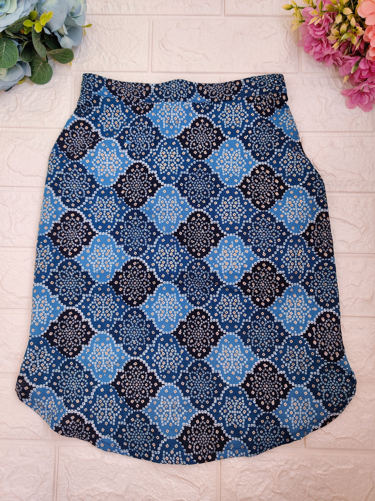 Blue Bandhani Kurta