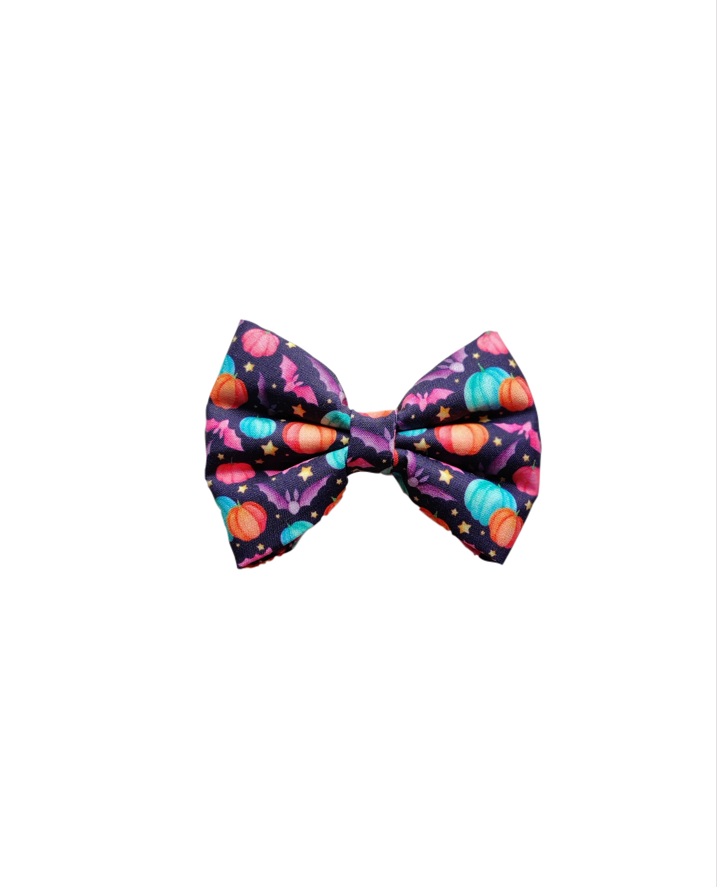 Pumpkin & Bats Classic Bow