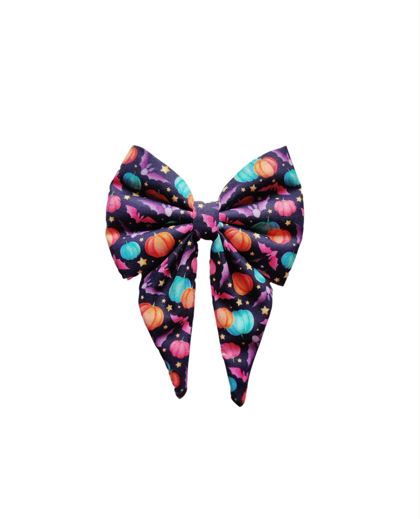 Pumpkin and Bats Sailor Bow