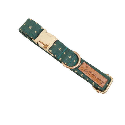 Olive Collar + Leash + Classic Bow