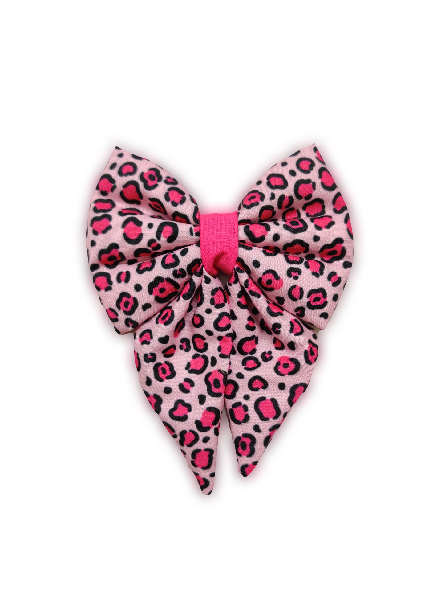 Pink Leopard Bowtie
