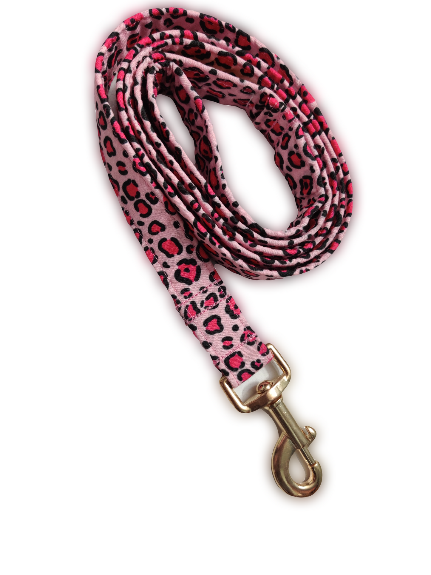 Pink Leopard Leash