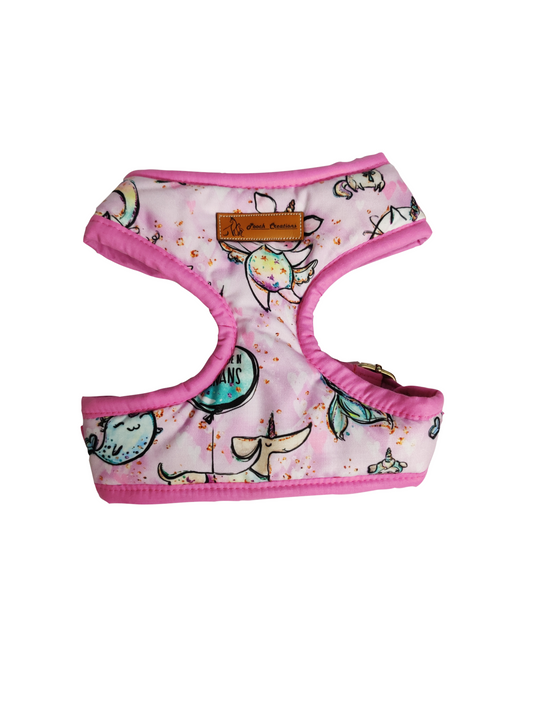 Unicorn Magic Harness + Collar + Leash + Classic Bow