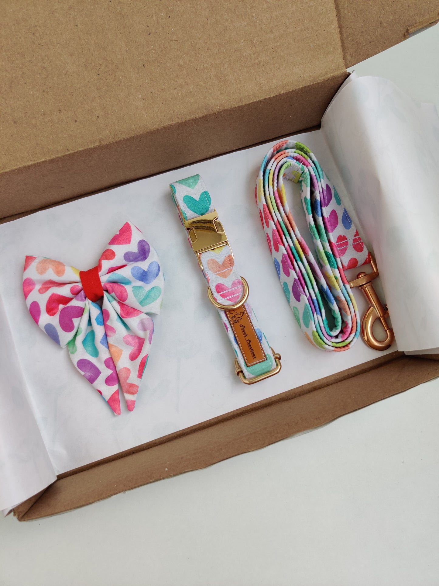 Sweet Heart Collar + Leash + Sailor Bow