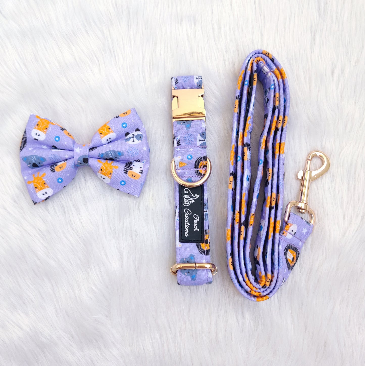 Kawaii Animal Collar + Leash + Classic Bow