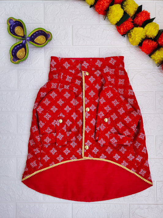 Crimson Elegance Kurta