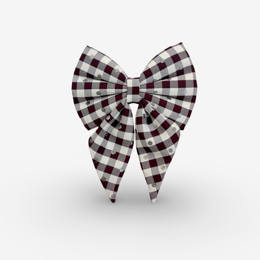 Checksy Sailor Bow for Dogs