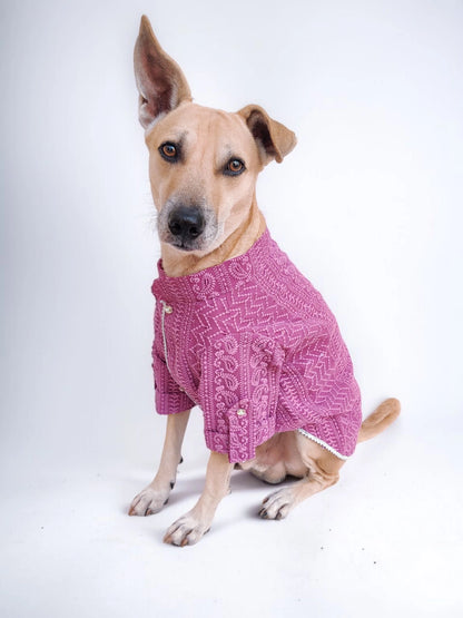 Mauve Chikankari Kurta