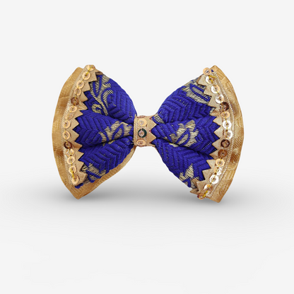 Festive Blue Double Bow for Dogs