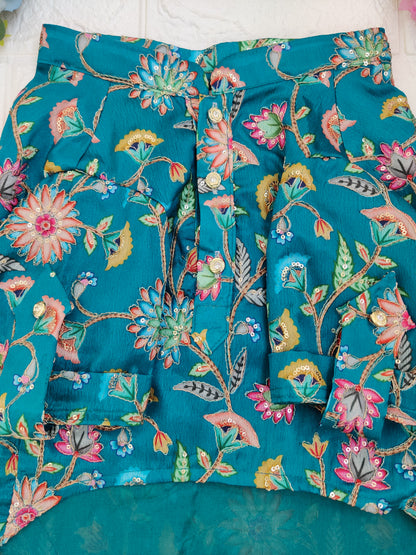 Teal - a - Bahar Kurta