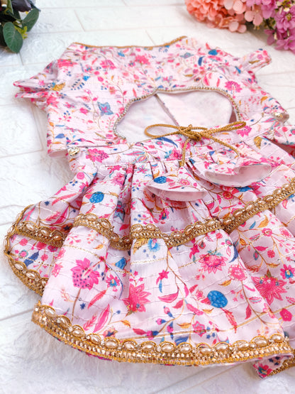 Blush Floral Lehenga