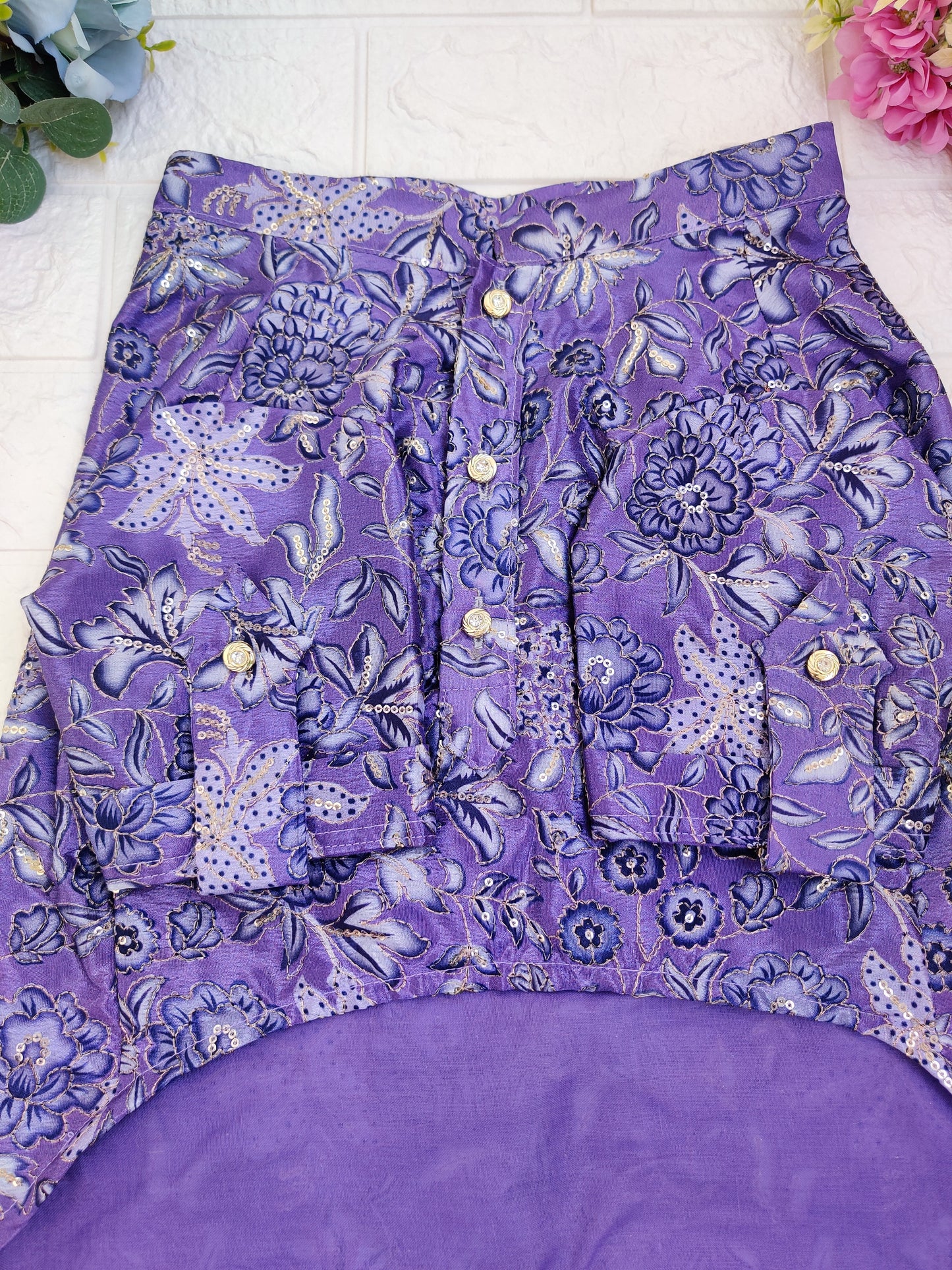 Lavender Nawab Kurta