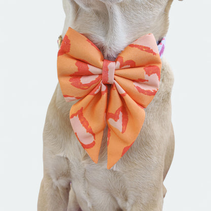 Fire Heart Sailor Bow for Dogs