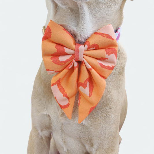 Fire Heart Sailor Bow for Dogs