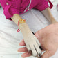 Magenta Chikankari Dog Kurta + Woman's Kurta + Paw Rakhi