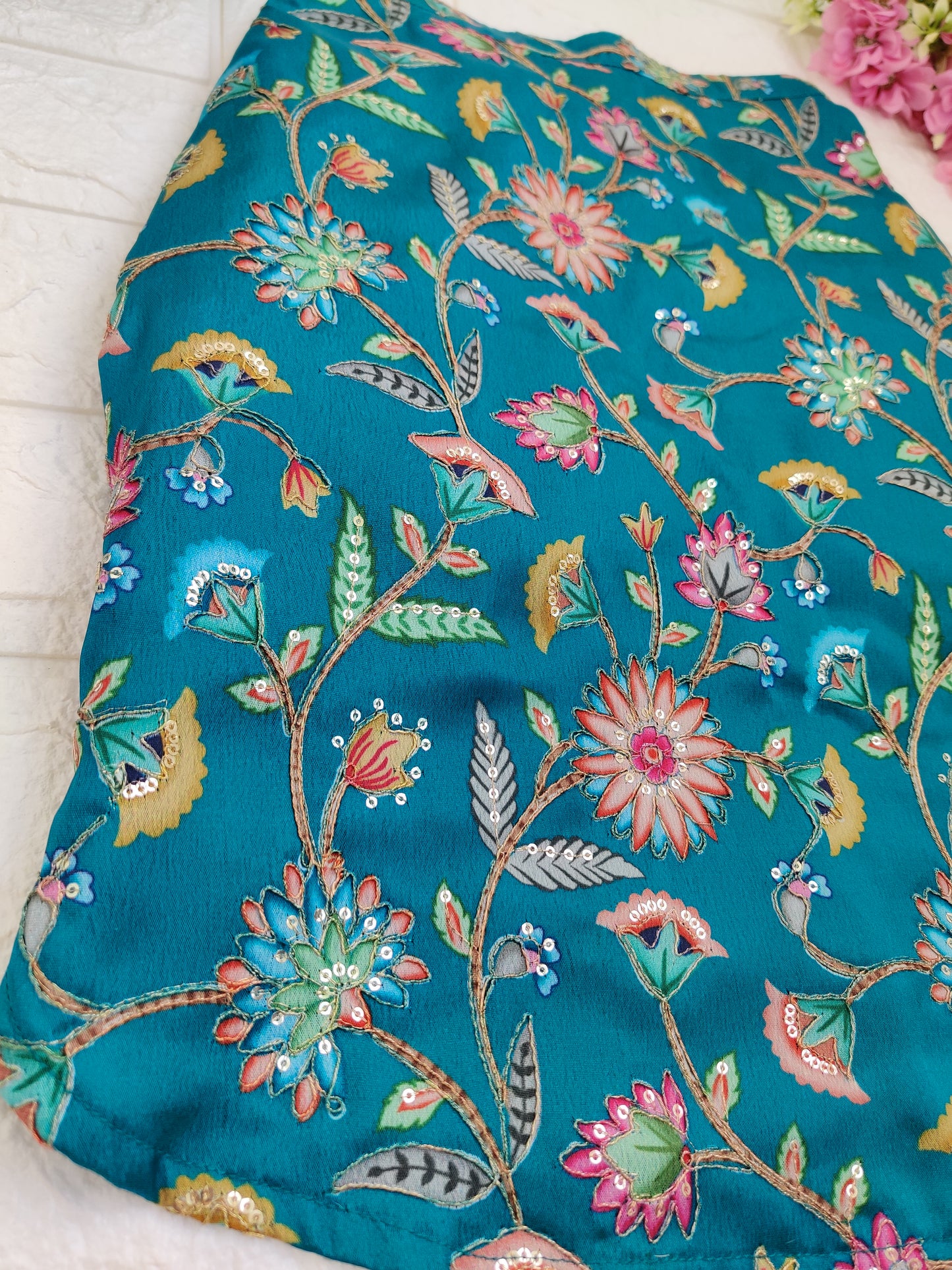 Teal - a - Bahar Kurta