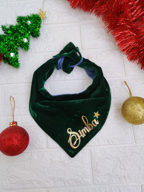 Green Velvet Bandana