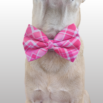 Valentine Plaid Classic Bow for Dogs