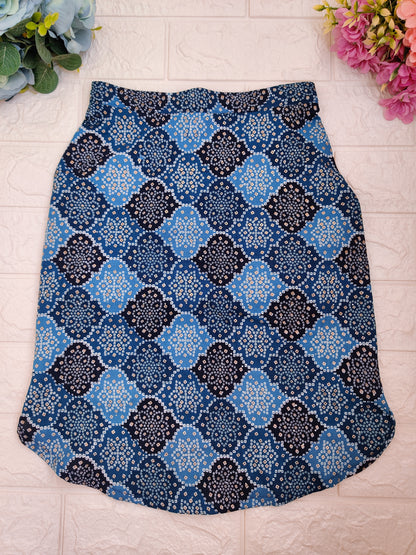 Blue Bandhani Kurta