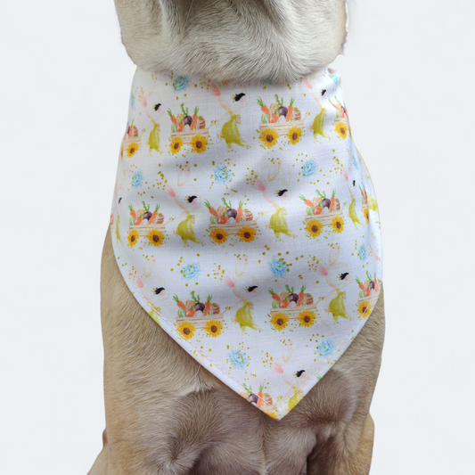 Bunny Cart Snap on Bandana