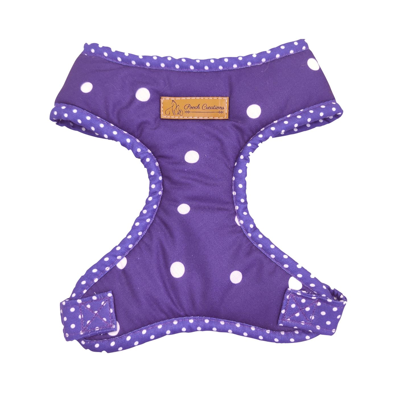 Dark Dotty Harness + Collar + Leash + Sailor Bow