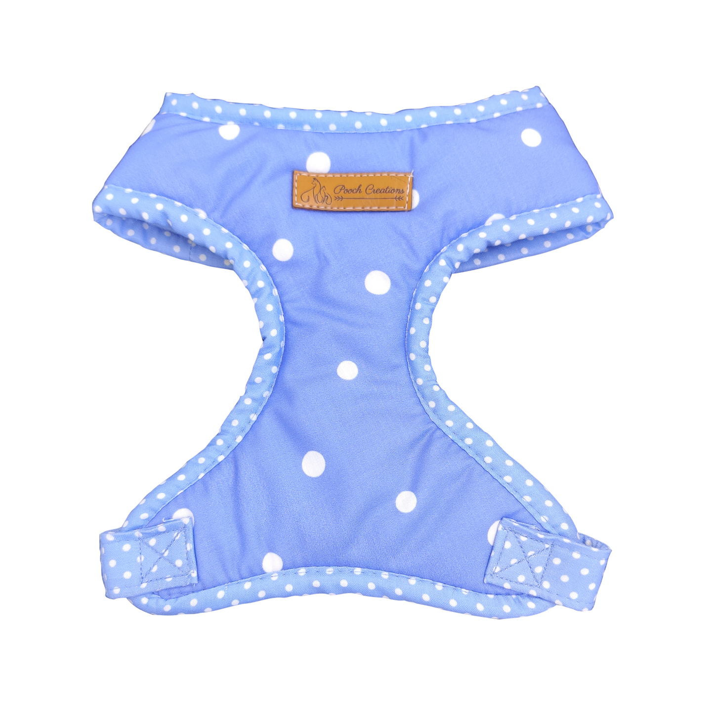 Light Dotty Harness + Collar + Leash + Bandana