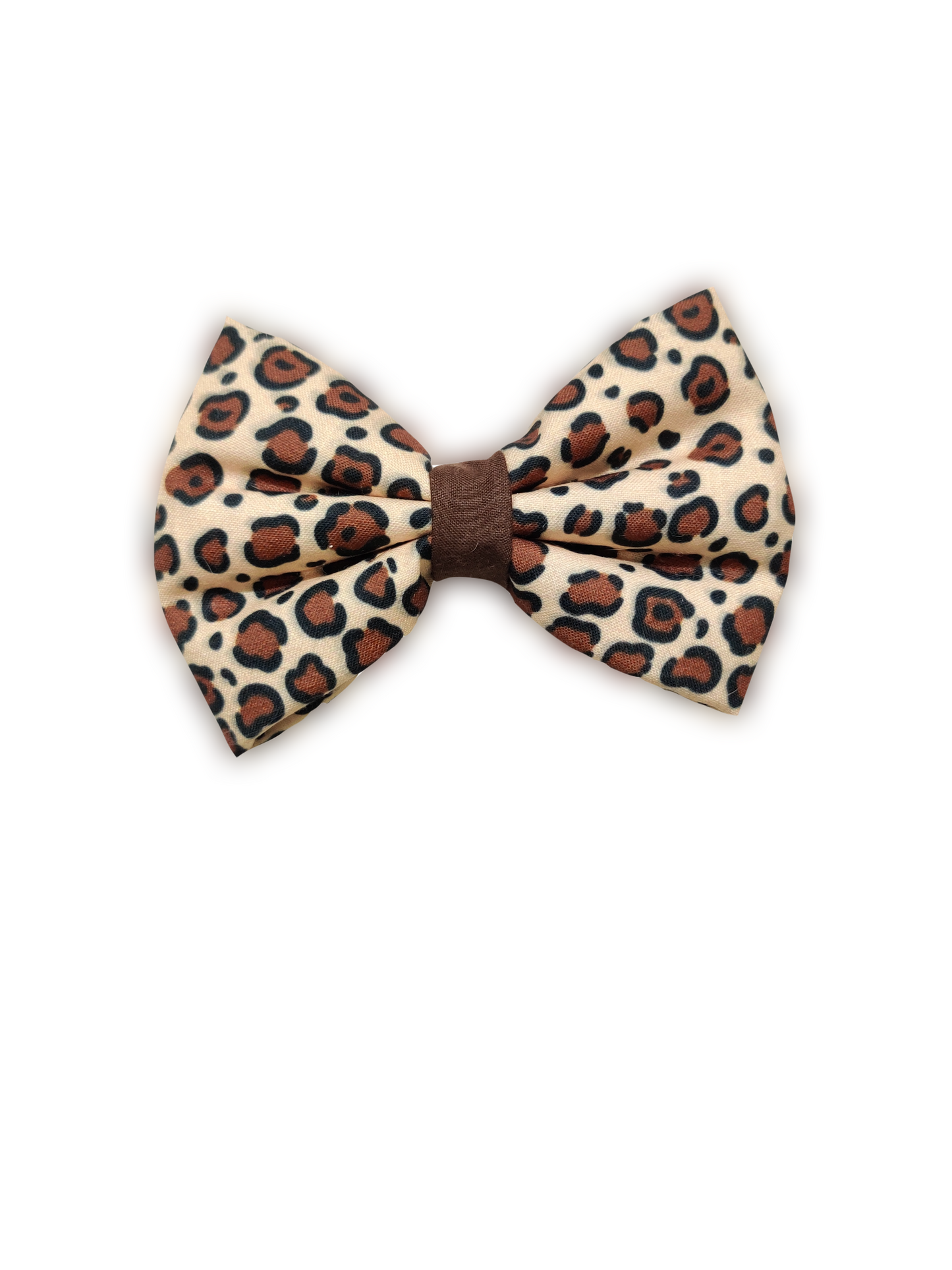 Brown Leopard Bowtie