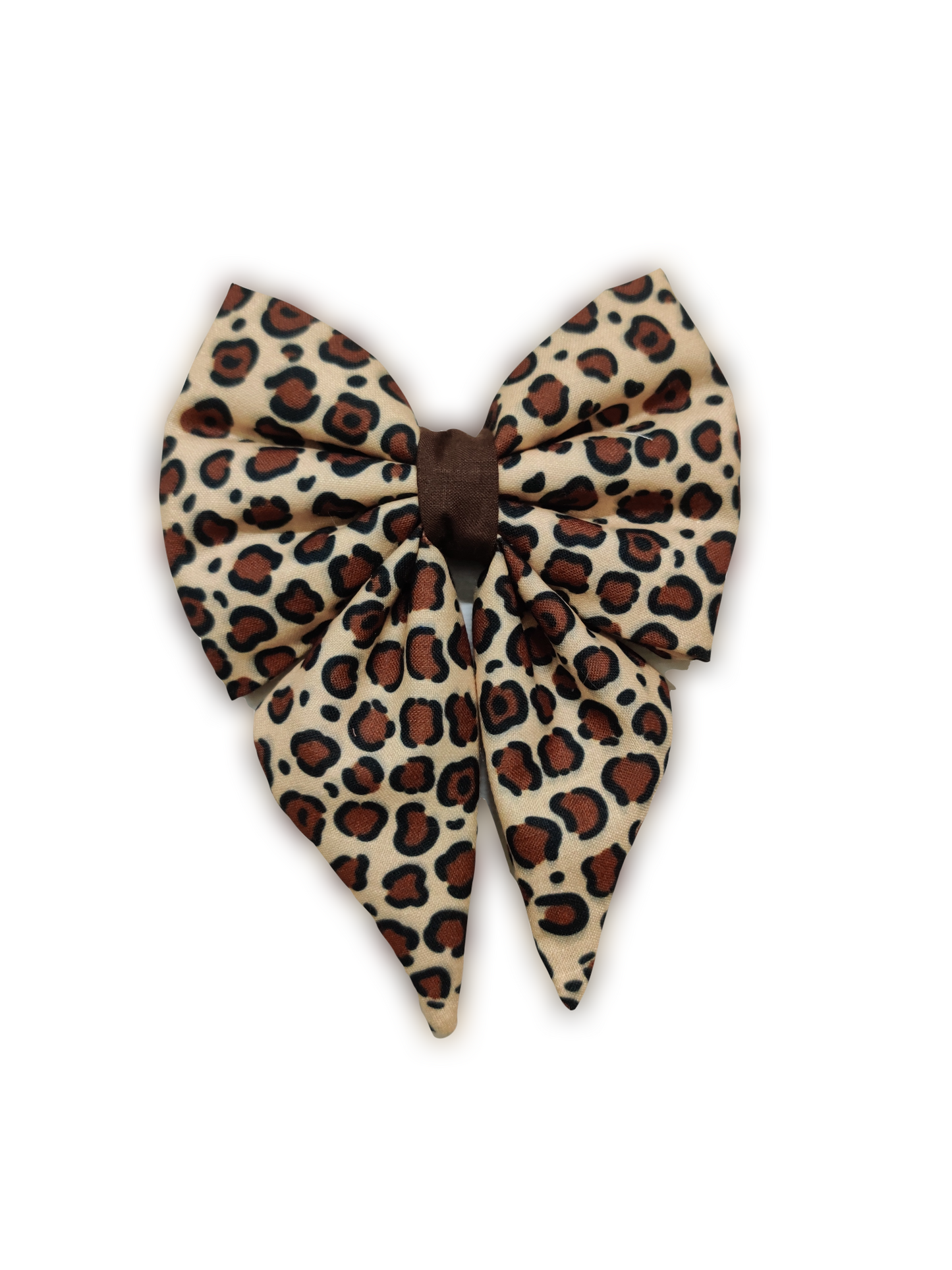 Brown Leopard Bowtie