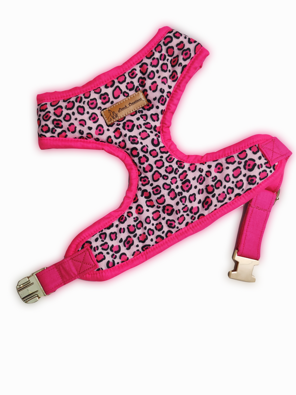 Pink Leopard Harness