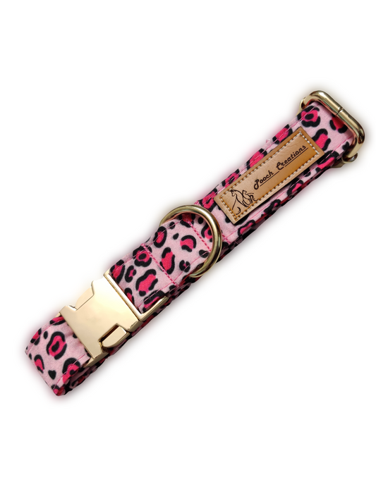 Pink Leopard Collar