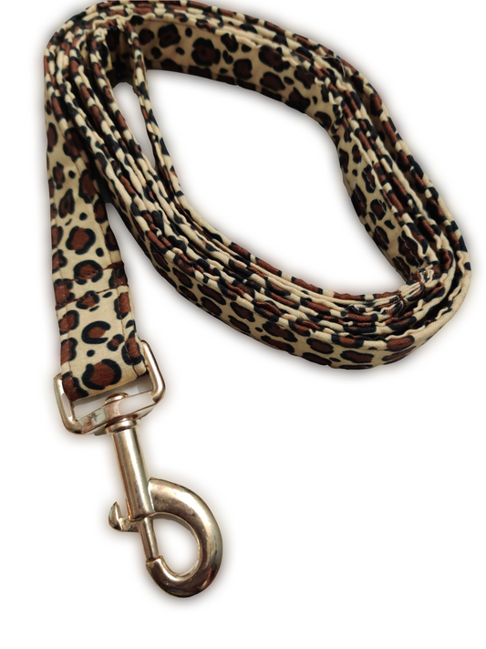 Brown Leopard Leash