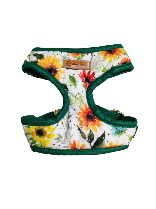 Sunflower Harness + Collar + Leash + Sailor Bow