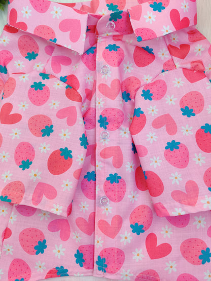 Pink Strawberry Shirt