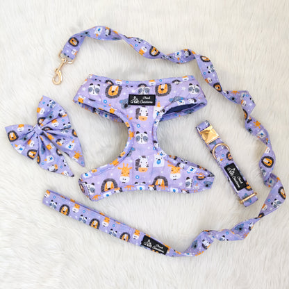 Kawaii Animal Harness + Collar + Leash + Sailor Bow