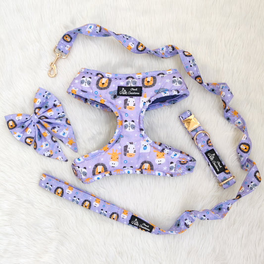 Kawaii Animal Harness + Collar + Leash + Sailor Bow