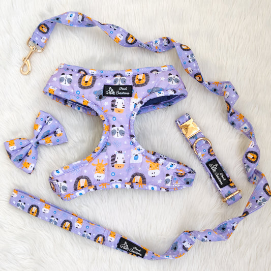 Kawaii Animal Harness + Collar + Leash + Classic Bow