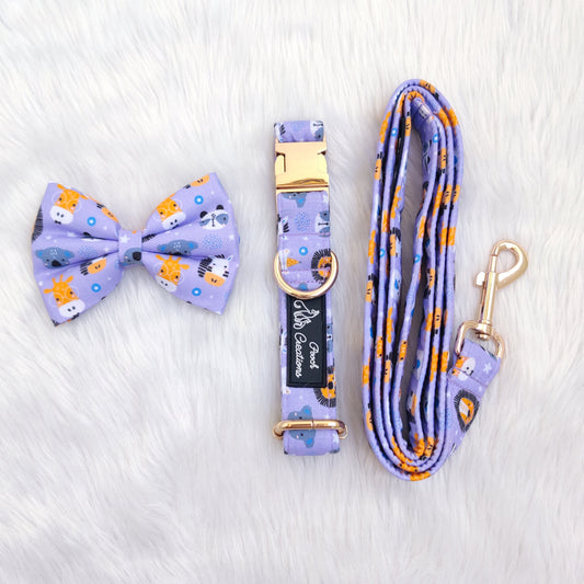 Kawaii Animal Collar + Leash + Classic Bow
