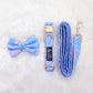Marble Collar + Leash + Classic Bow